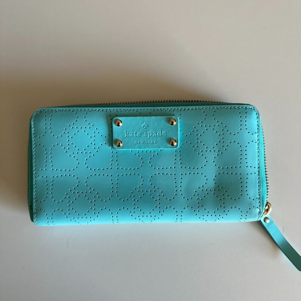 Kate Spade Metro Neda Zip-Around Wallet | Color: Adriatic Blue | Size: Os